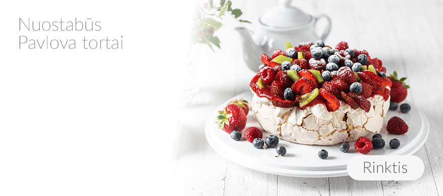 Vainikėliai - Pavlova tortai