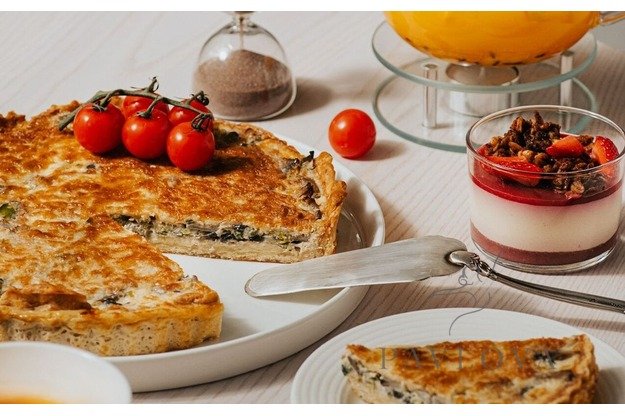 Lotaringijos kišas su grybais (Quiche Lorraine) 