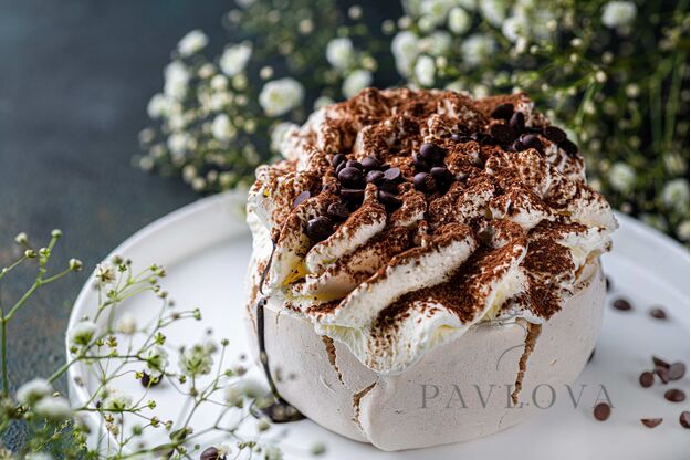 Mini - tortas Pavlova tiramisu